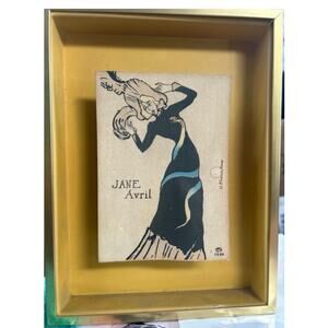 Jane Avril Framed Lithograph Print by Henri de Toulouse-Lautrec